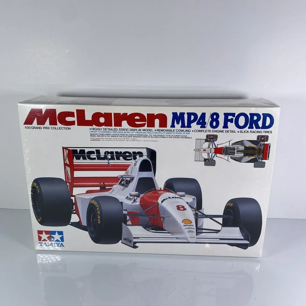 TAMIYA MCLAREN MP4/8 FORD 1/20‎ Scale Model Car Kit Sealed Grand Prix Hobby Gift